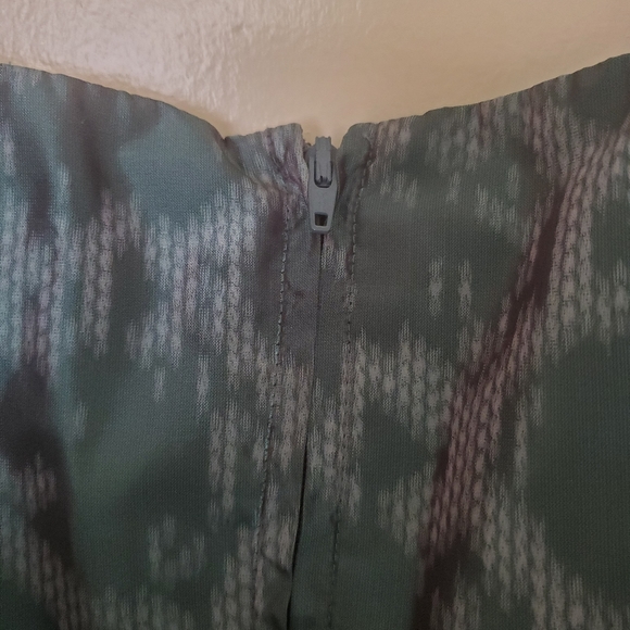 Betsey Johnson Teal Blue Green Snake Print Satin Prom Party Dress. - Picture 7 of 16